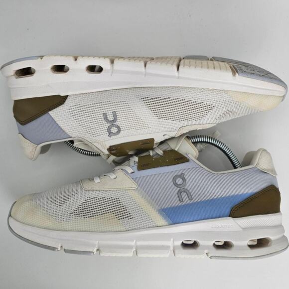 On Running Cloudrift Ivory Heather Womens 10 Olive Green Creme Running Shoes - Picture 5 of 8